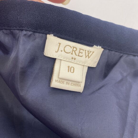 J.Crew  Women’s Maxi Dress with Printed Skirt Size 10 Navy Blue Sundress,Beach - Picture 4 of 16